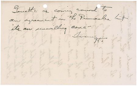 Lot #47 Herbert Hoover: Extremely rare Hoover handwritten letter - Image 3