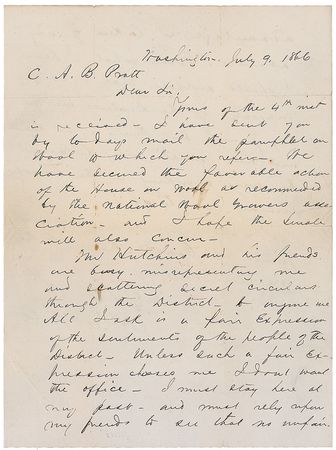Lot #26 James A. Garfield: “Unless such a fair