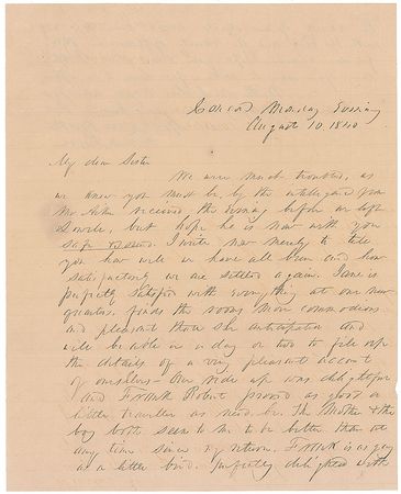 Lot #81 Franklin Pierce Handwritten Letter Signed - Image 1