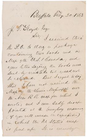 Lot #25 Millard Fillmore: Expressing his