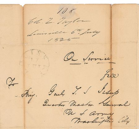 Lot #104 Zachary Taylor: Early and scarce Taylor letter to Quartermaster Jesup for “the clothing sent to Natchez” - Image 3