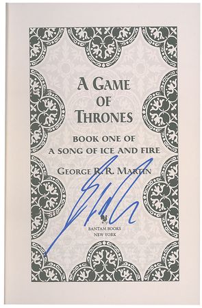 Lot #727 George R. R. Martin Book - Image 1