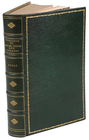 Lot #651 Peter M. Roget: Stunning first edition of Roget’s famed thesaurus signed by “the Author” - Image 2
