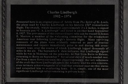 Lot #1 Charles Lindbergh - Image 2