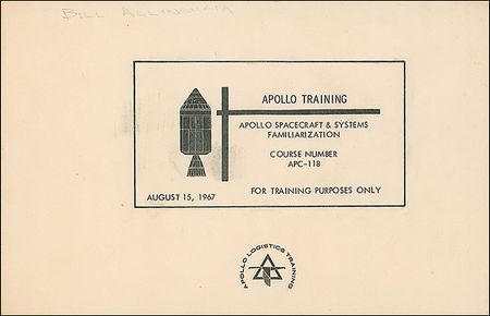 Lot #315 Apollo Training Manual - Image 2