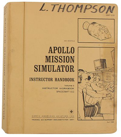 Lot #263 Apollo Mission Simulator Handbook - Image 2
