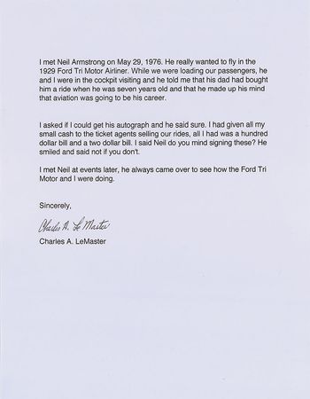 Lot #450 Neil Armstrong - Image 3