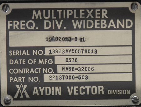 Lot #769 Shuttle Flight Component Multiplexer - Image 2