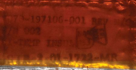 Lot #755 Shuttle Columbia Hi-Temp Insulator - Image 2