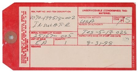 Lot #757 STS-89 Hi-Temp Insulator - Image 4