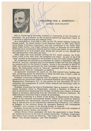 Lot #459 Neil Armstrong - Image 1