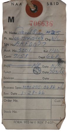 Lot #246 Apollo Block I Control Panel - Image 9
