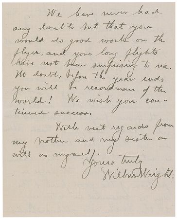 Lot #12 Wilbur Wright - Image 4