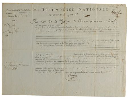 Lot #1582 Georges Danton Signed Document - Image 2