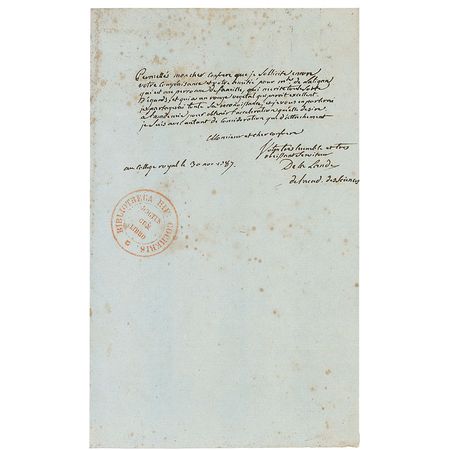 Lot #1583 Jerome de Lalande Handwritten Letter Signed - Image 1