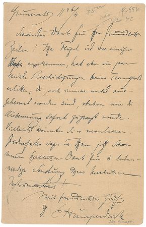Lot #1637 Engelbert Humperdinck Handwritten Letter Signed - Image 2