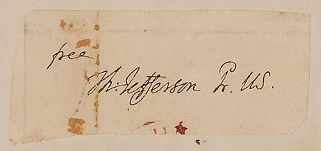Lot #2 Thomas Jefferson Signature - Image 2