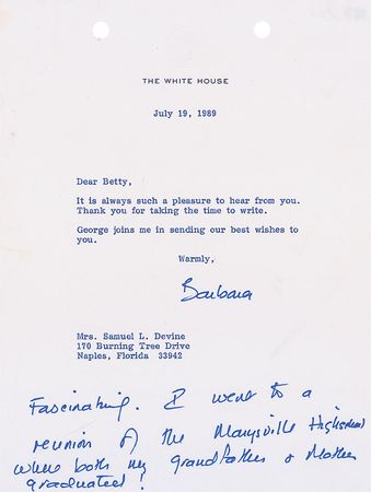 Lot #148 Barbara Bush - Image 2