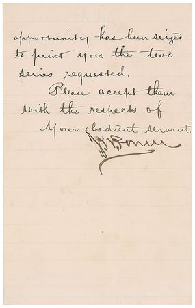 Lot #273 John Wesley Powell Signed Letter - Image 2