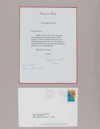 Lot #113 George and Barbara Bush - Image 2