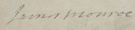 Lot #5 James Monroe Signed Document - Image 2