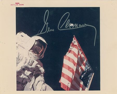 Lot #470 Gene Cernan Signed Photograph - Image 1
