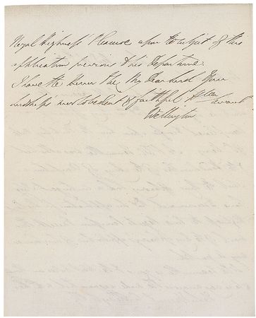 Lot #360 Duke of Wellington Signed Letter - Image 2