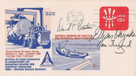 Lot #425 Challenger: Ellison Onizuka Commemorative Covers - Image 1