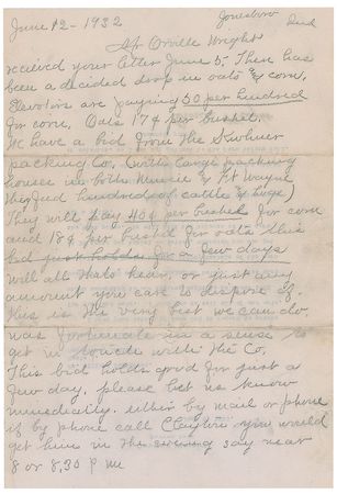 Lot #459 Orville Wright Typed Letter Signed - Image 2