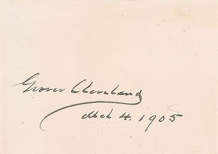Lot #28 Grover Cleveland Signature