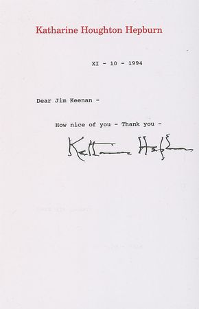 Lot #1209 Katharine Hepburn - Image 1