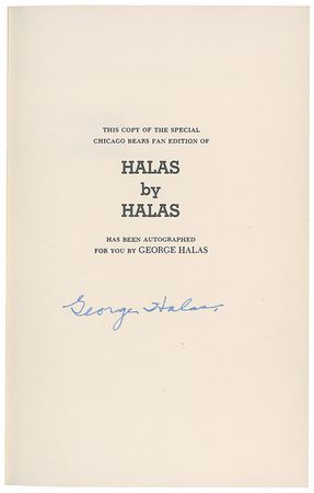Lot #1473 George Halas Book - Image 1