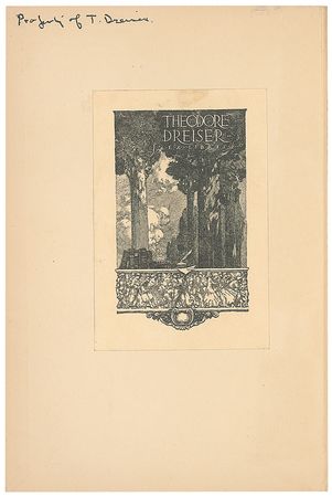 Lot #603 Theodore Dreiser Book - Image 1