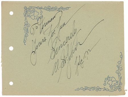 Lot #1313 Al ?Fuzzy? St. John Signature - Image 1