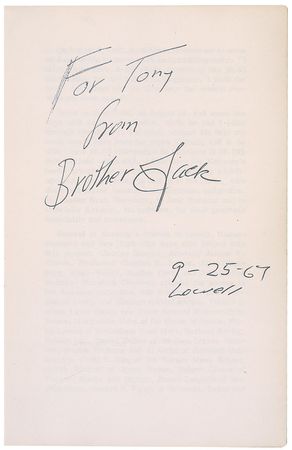Lot #547 Jack Kerouac: First edition of his bibliography signed ?Brother Jack? - Image 1