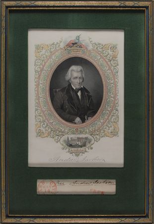 Lot #9 Andrew Jackson Franking Signature
