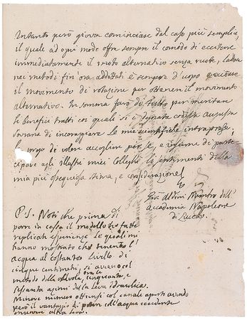 Lot #125 Giovanni Aldini Handwritten Letter Signed - Image 3