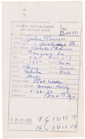 Lot #2190 Johnny Torrio: Capone?s mentor before being freed on a record $100,000 bail - Image 2