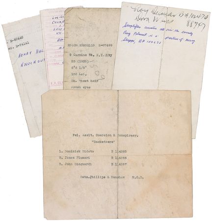 Lot #2209 NYPD Mobster Lineup Photos: Classic gangsters pose for New York’s Finest - Image 1