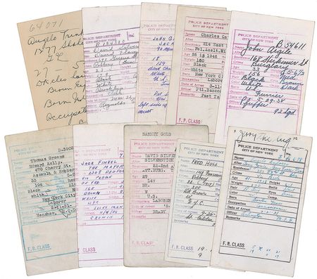 Lot #2214 NYPD Mobster Mug Shots Mugshots - Image 1
