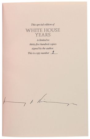 Lot #238 Henry Kissinger Book - Image 1