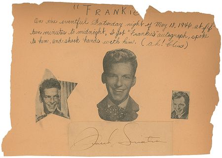 Lot #794 Frank Sinatra Signature - Image 2