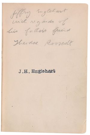 Lot #38 Theodore Roosevelt Book