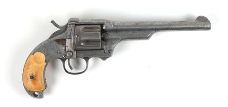 Lot #2033 Merwin, Hulbert and Co. Large Frame Single-Action Revolver with Topstrap and Bird’s-Head Butt with Ivory Grips Revolver - Image 2