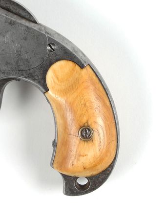 Lot #2033 Merwin, Hulbert and Co. Large Frame Single-Action Revolver with Topstrap and Bird’s-Head Butt with Ivory Grips Revolver - Image 3
