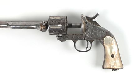 Lot #2026 Factory Engraved Merwin, Hulbert and Co. Large Frame Open Top Single Action Revolver with Pearl Grips Revolver - Image 3