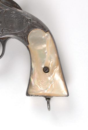 Lot #2026 Factory Engraved Merwin, Hulbert and Co. Large Frame Open Top Single Action Revolver with Pearl Grips Revolver - Image 4