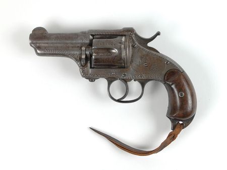 Lot #2036 Merwin, Hulbert and Co. Large Frame Double-Action Revolver with Bird?s-Head Butt Revolver - Image 1