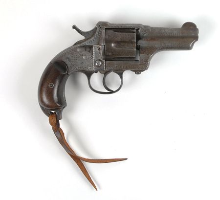 Lot #2036 Merwin, Hulbert and Co. Large Frame Double-Action Revolver with Bird?s-Head Butt Revolver - Image 2