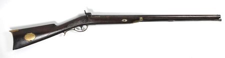 Lot #2066 Short Half-Stock American Percussion Fowler with a Josh. Golcher Lock Fowler - Image 2